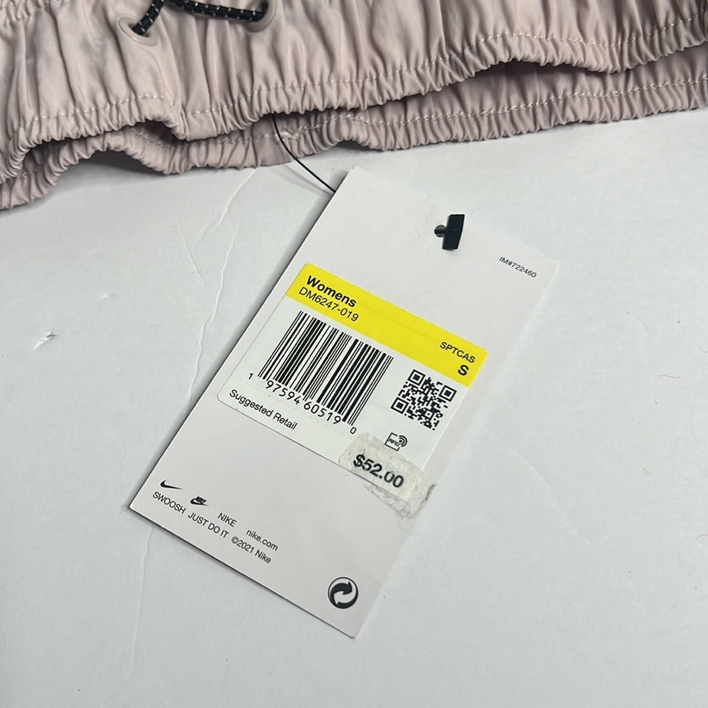 Nike Women's Cargo Drawstring Shorts - Light Mauve - Picture 12 of 12